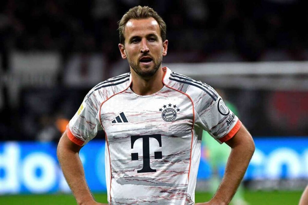 Harry Kane feliz en el Bayern Múnich