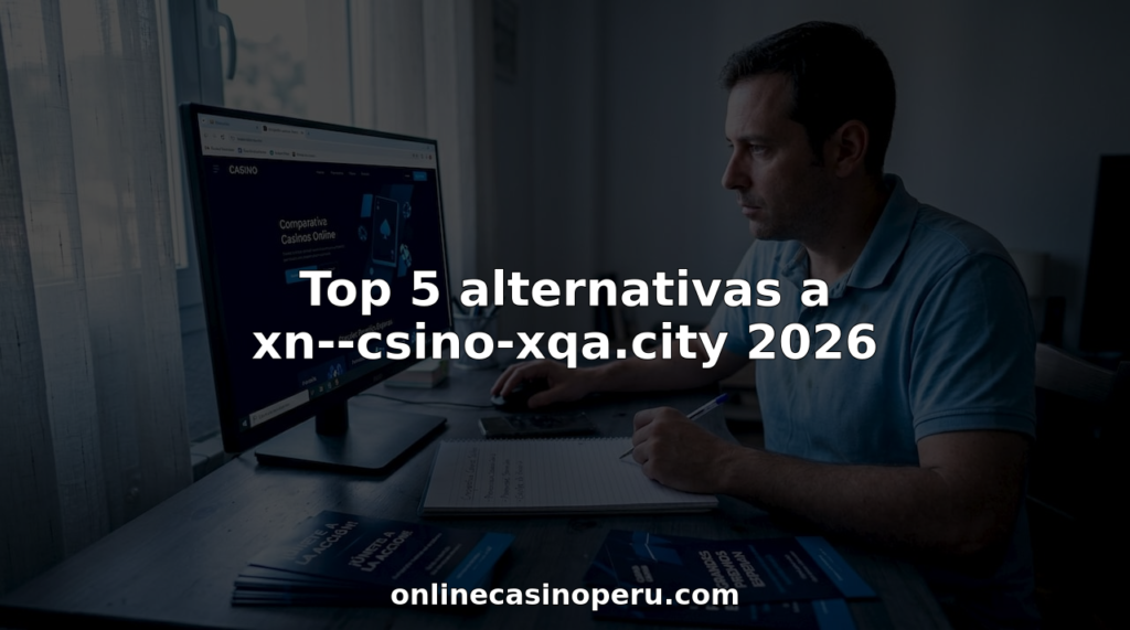 Un hombre revisa y compara distintas opciones de casinos online desde la comodidad de su despacho en casa.