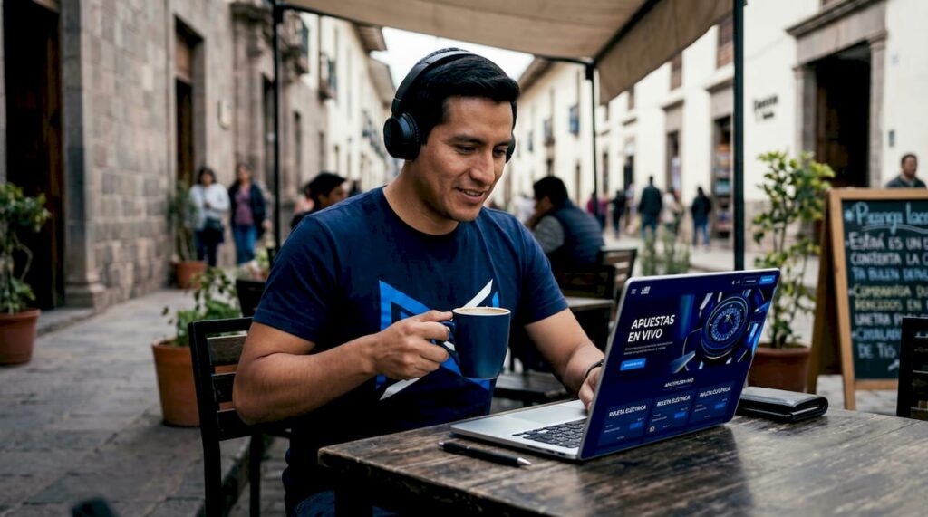 Peruano evaluando opciones de juegos online de forma segura desde la comodidad de su hogar